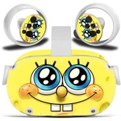 Resim Konsol İstasyonu Oculus Meta Quest 2 Sticker Sünger Bob 