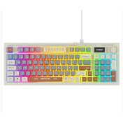 Resim Everest KB-79 SILENT PRO Gri Mavi-Gri-Kahve SESSİZ RGB Q Membrane Oyuncu Klavyesi 