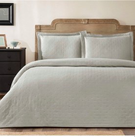 Resim Taç Rita Çift Kişilik Yatak Örtüsü Takımı Gri 000000001500219790 Gri 