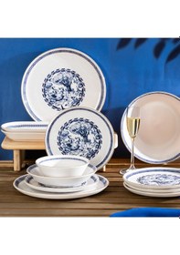 Resim Perotti French Altın Yaldızlı Stoneware 27 Parça Yemek Takımı 