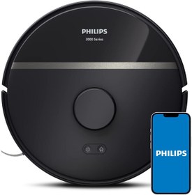 Resim Philips Islak ve Kuru Robot Süpürge 3000 Series 4000 Pa Emiş Gücü, LiDAR 