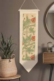 Resim William Morisse Duvar Halısı, Sanat Serisi Dekor, 100cm Kanvas Flama Askılı Duvar Örtüsü NO:677 - Renkli - 12 / 30 x 100 