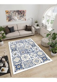 Resim Dijidekor Işıltı Koleksiyonu Model288 Süngerli Dijital Baskılı Saçaksız Mutfak Halısı Yolluk 