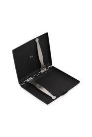 Resim zekupp Siyah Silah Temalı Metal Sigara Tabakası 