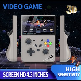 Resim yydzkj R43 Pro Retro El Tipi Video Oyun Konsolu HD 4.3 inç LED Ekran Orijinal 3D Ev 4K Büyük PSP PS... 