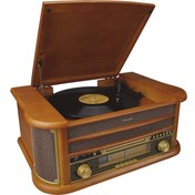 Resim Mikado Nostalgia Mn-p325 Dönence Pikap Ahşap 2x5w Stereo Spk Mp3 Çalar Usb-radyo-cd-kaset -bt Müzik 