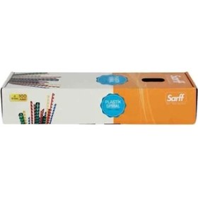 Resim 10MM Mavi Plastik Spiral Kutu - 100 Adet, Pratik ve Dayanıklı Saklama Çözümü 