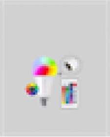 Resim Ilkeshop Akıllı 9w Rgbw Led Ampul, Tasaruflu Romantik Işıklı Beyaz Işık 