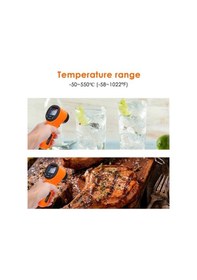 Resim Tongxida Infrared Isı Ölçer -50 C/+550 C, 12:1 Mesafe, Lazer Hedef, Emisyon, Veri Depolama, Otomatik Kapanış 