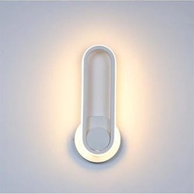 Resim Lambadar Elips Plafonyer Modern Led Beyaz Işık Ultra Power Led Avize Salon Hol Yatak Odası Ledli Aplik Avize Beyaz Tek Ebat 0019-Elips-Plafonyer-Wht-Aplik 