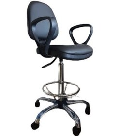 Resim Bar Taburesi Kolçaklı Çember Ayaklı 