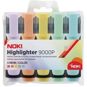 Resim 2 Adet Noki 5'li Pastel Fosforlu Kalem Diğer 