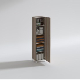 Resim Kenzlife mutfak dolabı zehra 168*030*032 crd kilitli ayaklı banyo evrak ofis kitaplık ayakkabılık kiler 