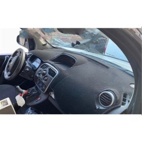 Resim 2009-2020 Modellerine Uygun Renault Kango 3 Torpido Koruma Halısı Siyah Kenar Renk Siyah 