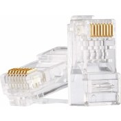 Resim Hq Speed RJ45 Cat6 8P8C Altın Uçlu Network Konnektör (100 Adet) 