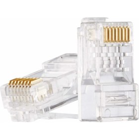 Resim Hq Speed RJ45 Cat6 8P8C Altın Uçlu Network Konnektör (100 Adet) 