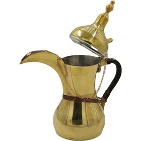 Resim Sarı Bakır Mırra Cezve 21 Cm 