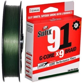 Resim Sufix 91 G-core X9 0.235 Mm 150m Low-vis Green 9 Kat İp Misina 14.5kg Çeker 