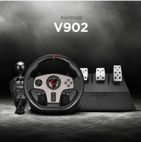 Resim Rampage V902 Pc 3 Pedallı Oyuncu Direksiyonseti-sadece Pc Uyumlu 