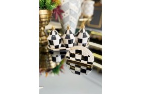 Resim Arter Home Damalı Siyah Peçetelik 