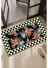 Resim Seomra Tekli Banyo Paspası, Kaydırmaz Tabanlı Djtbanyo Renkli 