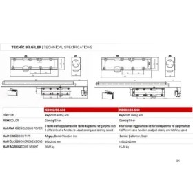 Resim Storemax KD002/50-630 Kapı Hidroliği Raylı 3 Numara 
