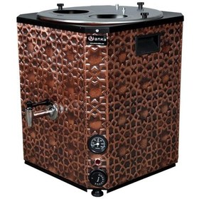 Resim Anka Yeni Nesil Çay Makinesi 2 Demlikli 25 Litre Bakır 