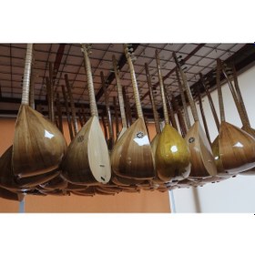 Resim Saz Bağlama Kısa Sap Atölyeden Tam Set Kılıf Mızrap 