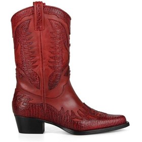 Resim Footcourt Kırmızı Kadın Kovboy Çizme Buz 001 