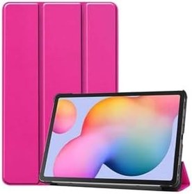 Resim PSR aksesuar (p3987) Pembe Zore Smart Cover Standlı 1-1 Kılıf-Pembe Galaxy Tab S7 T870 ile uyumlu 