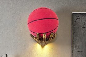 Resim EL ŞEKLİNDE BASKETBOL, FUTBOL TOP TUTUCU, GOLD 