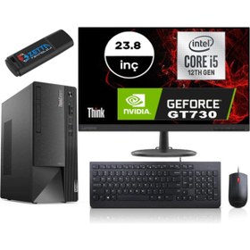 Resim LENOVO NEO 50T GEN4 İ5 12400 64GB 256GB SSD 4GB/GT730 WIN 11 Home FHD 23.8 inç MON 12JB005DTRMG736 