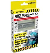 Resim Aux Bluetooth Kit Dönüştürücü Aux'a Tak Kablosuz Olarak İster Konuş İster Müzik Dinle 
