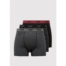 Resim Mavi 3lü Siyah Baskılı Boxer 0912225-900 