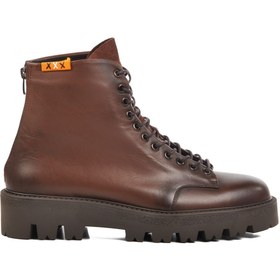 Resim Ayakmod Premium 40010 Kahve Deri Erkek Bot 