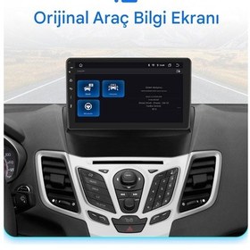 Resim Otolas Ford Fiesta 2009-2017 Yıl Uyumlu 9 Inç 4 Gb Ram 64 Gb Hafıza Multimedya Carplay Navigasyon Kamera 9" 