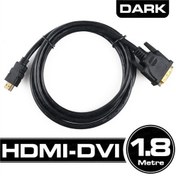 Resim DARK DK-CB-DVIXHDMIL180 1.8metre HDMI-DVI (24+1) Görüntü Kablosu 1.4v 