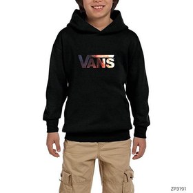 Resim Vans Space Siyah Çocuk Kapşonlu Sweatshirt - 9-10 Yaş / Siyah 