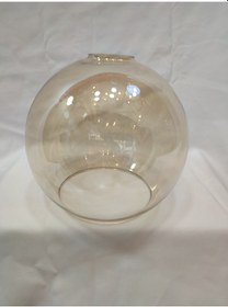 Resim Tekli Avize Camı.küre,bal Renkte.açık Ağızlı. E.27 Çap:20,00cm Bal Rengi 