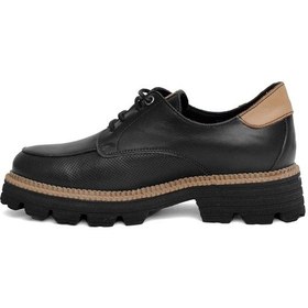Resim Mammamia D24ya-3850 Kadın Deri Oxford Ayakkabı D24YA-3850-R7307 Siyah 