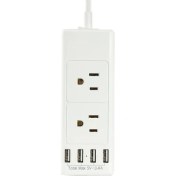 Resim Pasty 6 Çıkışlı Güç Şeridi 4 USB 5V 3A Bağlantı Noktası 1250W 10A 5 Feet Uzatma Kablosu Aşırı Gerilim Koruyucu Ev Ofis Için-Abd Tak (Yurt Dışından) 