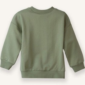 Resim Defacto Erkek Bebek Bisiklet Yaka Basic Düz Sweatshirt A7343a526spkh434 Haki-kh434 