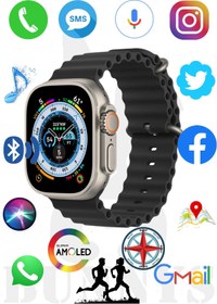 Resim Bunnys Oppo A55 Uyumlu Akıllı Saat AMOLED EKRAN Watch 8 Ultra 49MM HK8 PRO MAX 