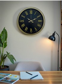 Resim Zentime 40 Cm Metal Vintage Roma Rakamlı Duvar Saati Açık 