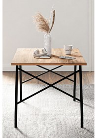 Resim Os2 Orta Sehpa , Metal Sehpa - Çam 