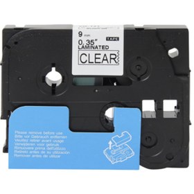 Resim Printpen Prıntpen Brother P Touch Tz Tape 9tze121 Seffaf Etikete Siyah 9mmx8m 