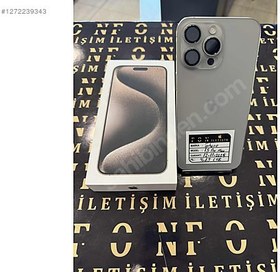 Resim Apple iPhone 15 Pro Max İkinci El TR | 1 TB | Natürel Titanyum 
