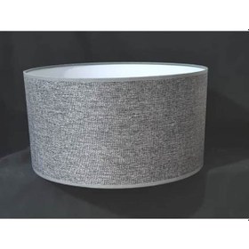 Resim Gri Lambader Başlığı Silindir Kumaş Çap 30 Cm Lb825 