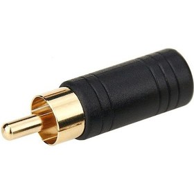 Resim Ayt 3.5 Mm Stereo Dişi 1 Rca Erkek Çevirici 