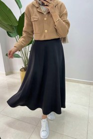 Resim Kloş Etek Siyah - 36 